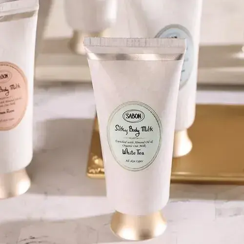Sabon Silky Body Milk White Tea 7.8 fl oz Hydrating Lotion
