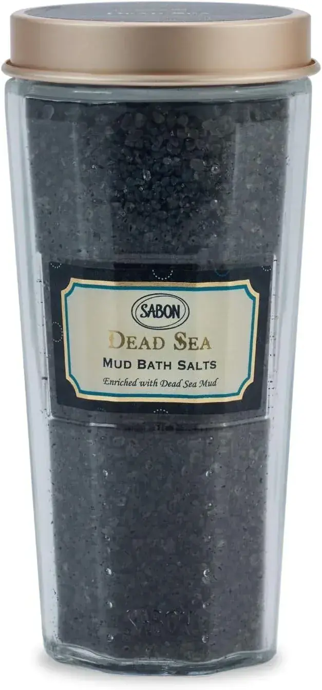 Sabon Black Bath Salt Dead Sea Green Scent 300g for a Spa Experience