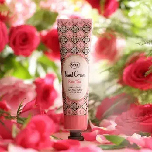Sabon Hand Cream Rose Tea Scent 1.0 fl oz 30 ml Hydrating