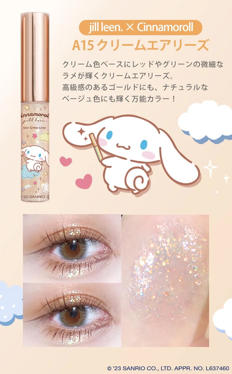 Jill Leen Cinnamoroll Glitter Liner A15 Cream Airies C 8ml