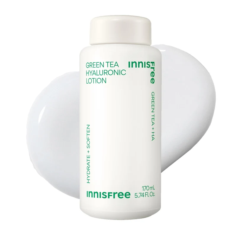 Innisfree Green Tea Hyaluronic Lotion 170ml Moisturizing for Oily Dry Skin