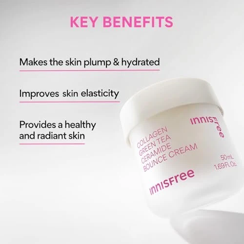 Innisfree Collagen Green Tea Ceramide Bounce Cream 50mL