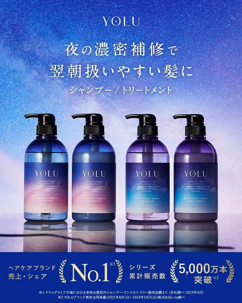 Yolu Calm Night Repair Treatment 440g for Damaged Hair Repair