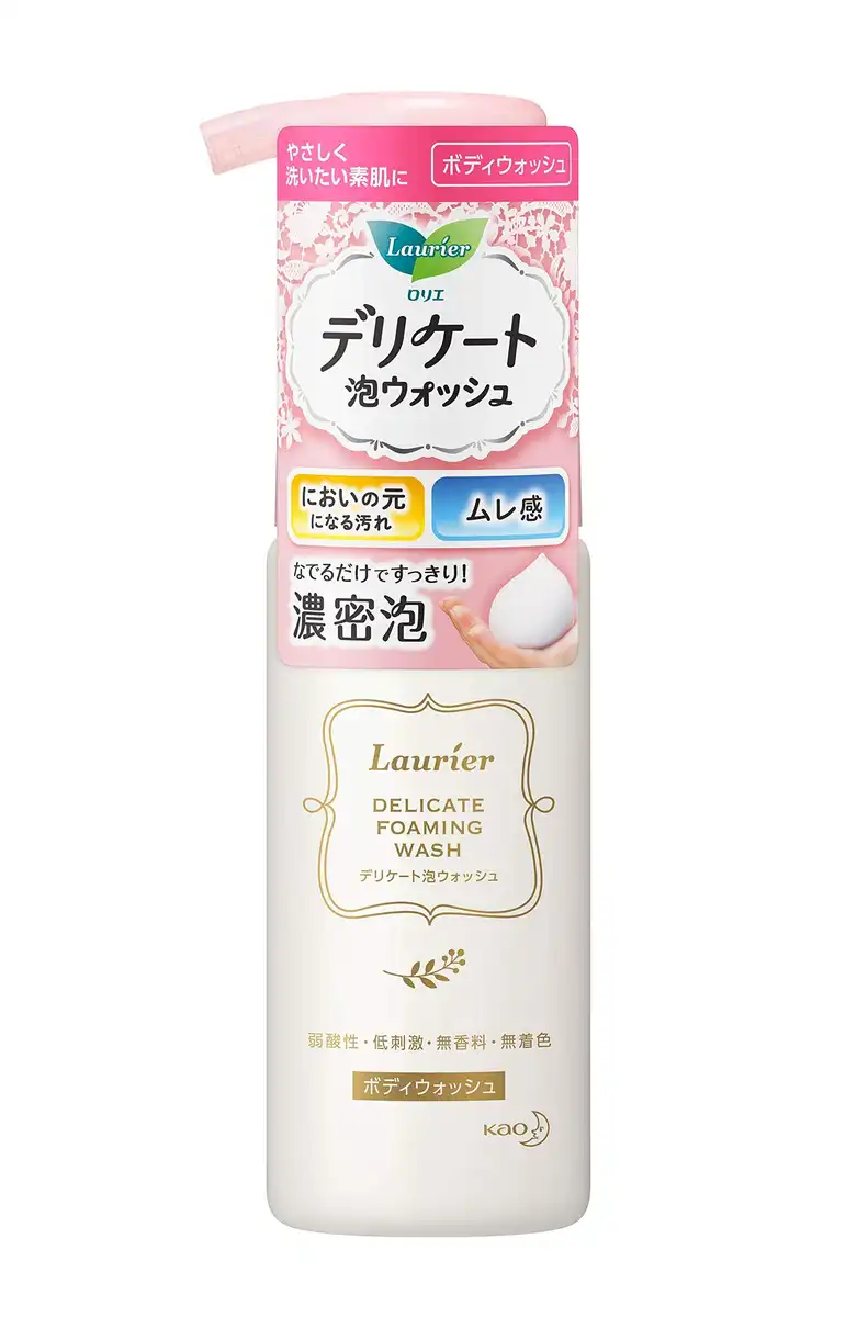 Laurier Delicate Skin Foaming Feminine Wash 150G Gentle Care Formula
