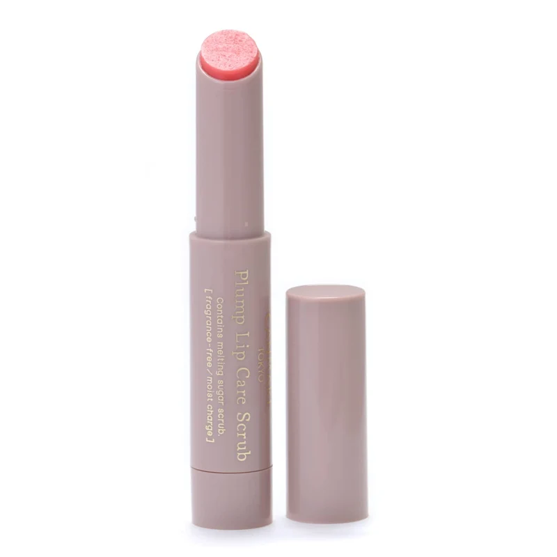 Canmake Plump Lip Care Scrub 02 — Clear Pink; Hydrating Sugar Scrub Rosy Tint No-Rinse