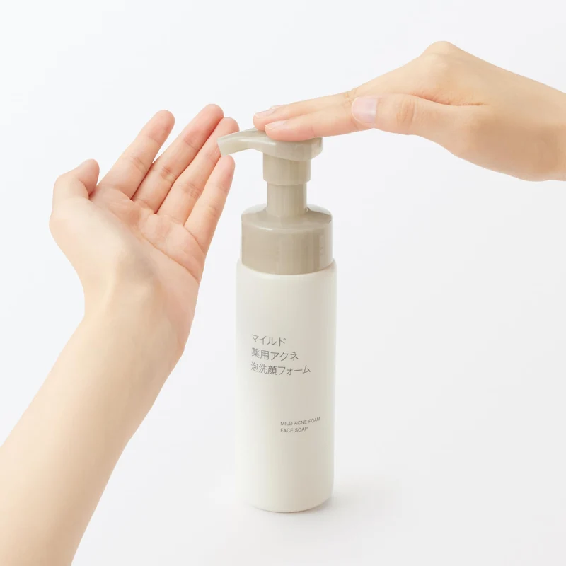 Muji Mild Medicated Acne Foam Facial Cleanser 200ml Gentle Skincare