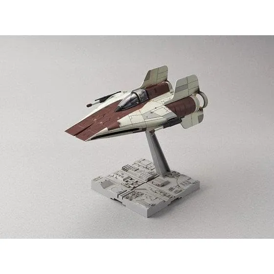 Bandai Spirits Star Wars A-Wing Starfighter 1/72 Scale Color-Coded Model New Version