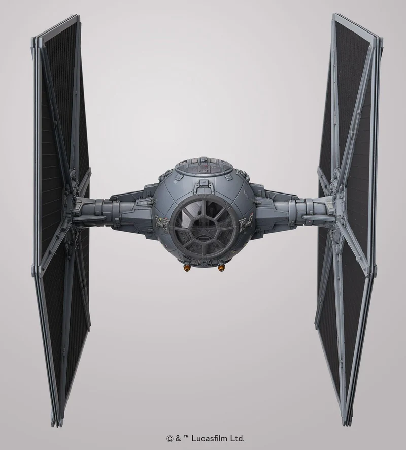 Bandai Spirits Star Wars Tie Fighter 1/72 Model New Package Version Color-Coded
