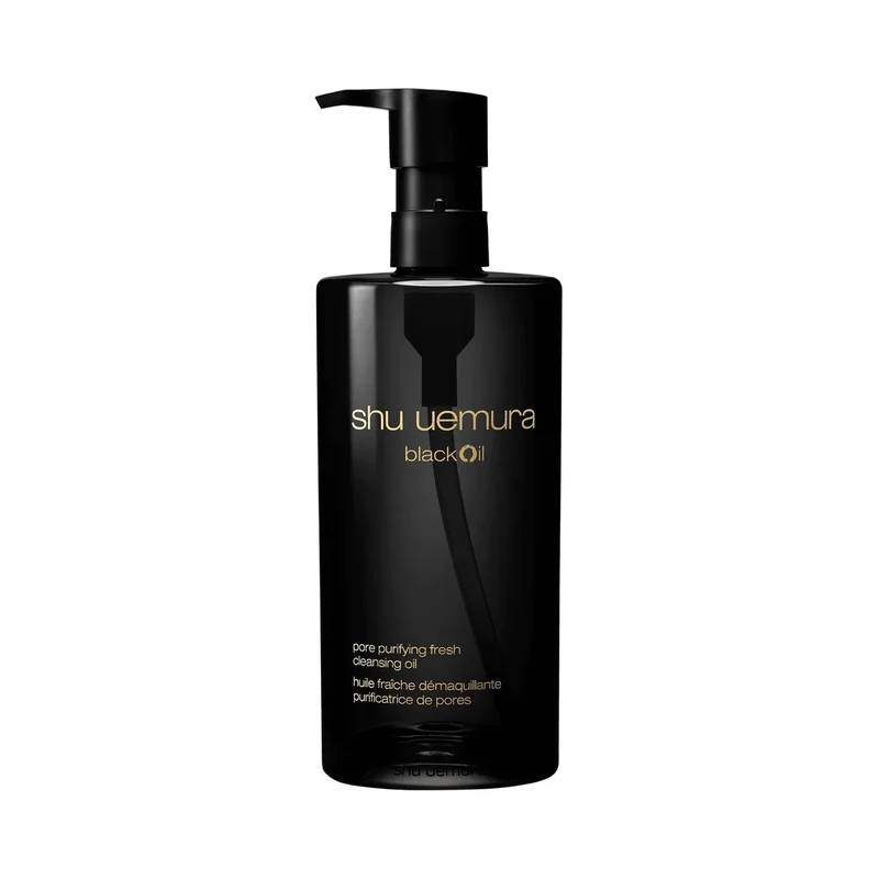 Shu Uemura Black Cleansing Oil 450ml - Gentle Makeup Remover for All Skin Types