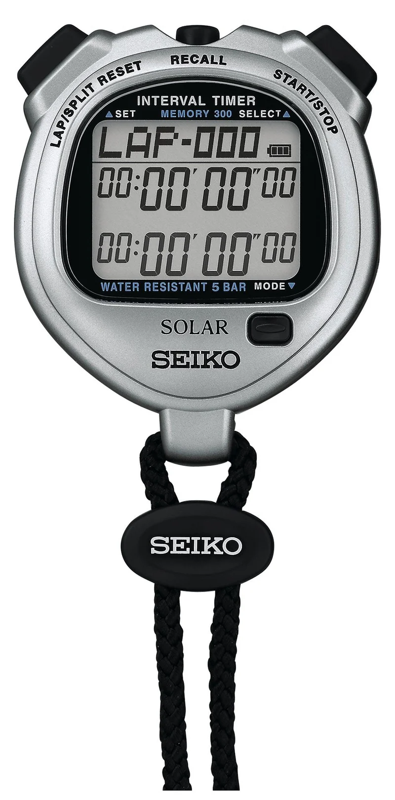 SEIKO Solar Interval Timer Stylish Silver (SVAJ101)