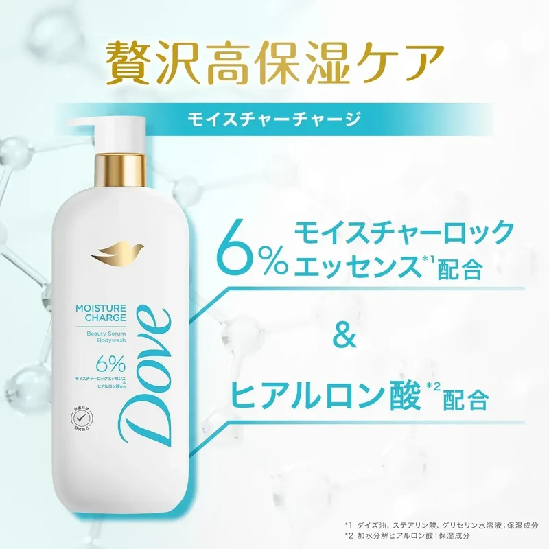 Dove Beauty Serum Deep Hydration Body Wash Pump 17.6 oz