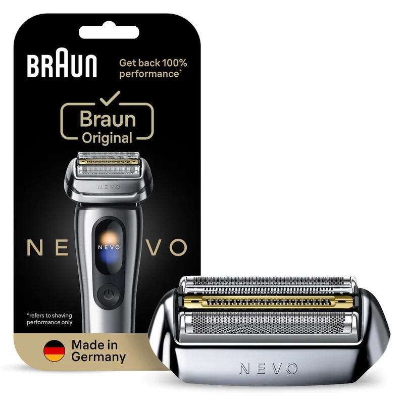 Braun NEVO-S Original Replacement Shaver Head Silver
