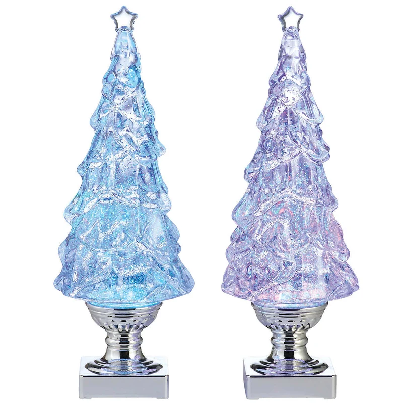Ensemble de 2 Arbres Lumineux Scintillants
