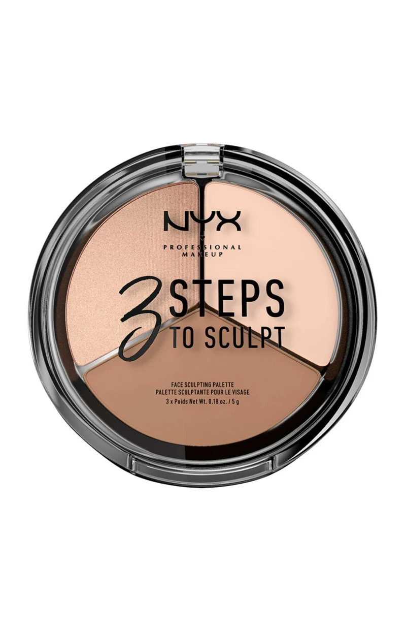 Palette de 3 highlighters & contouring - 3 Steps to Sculpt
