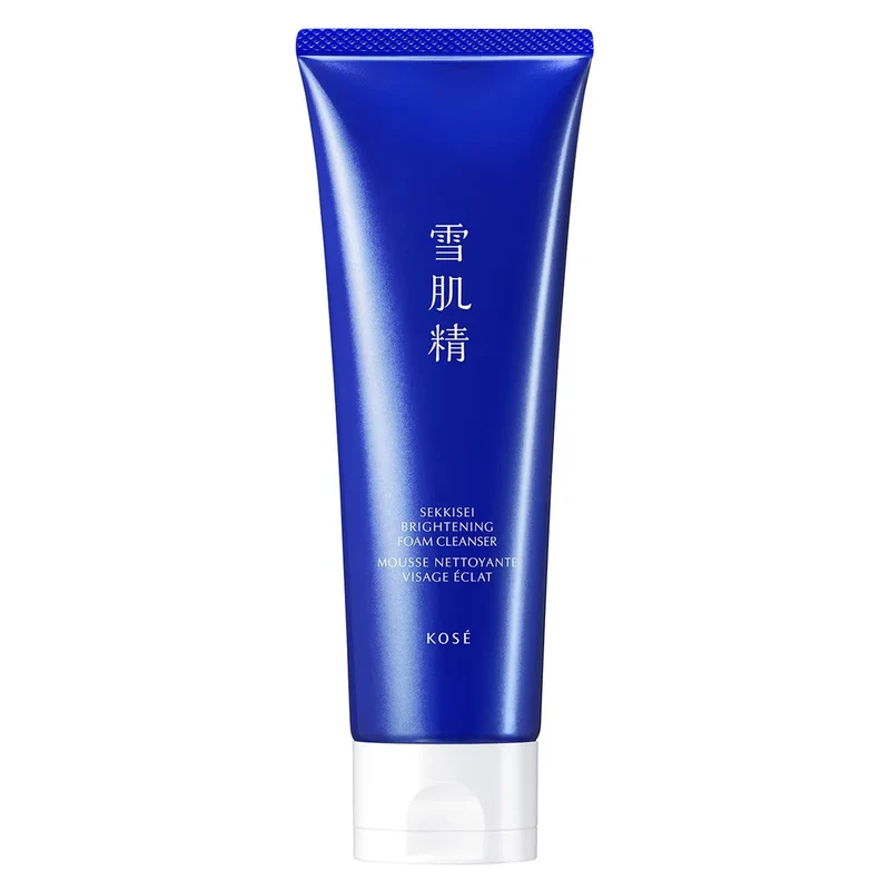 Sekkisei Medicated Brightening Cream Wash 130G - Dullness & Pores Cleanser