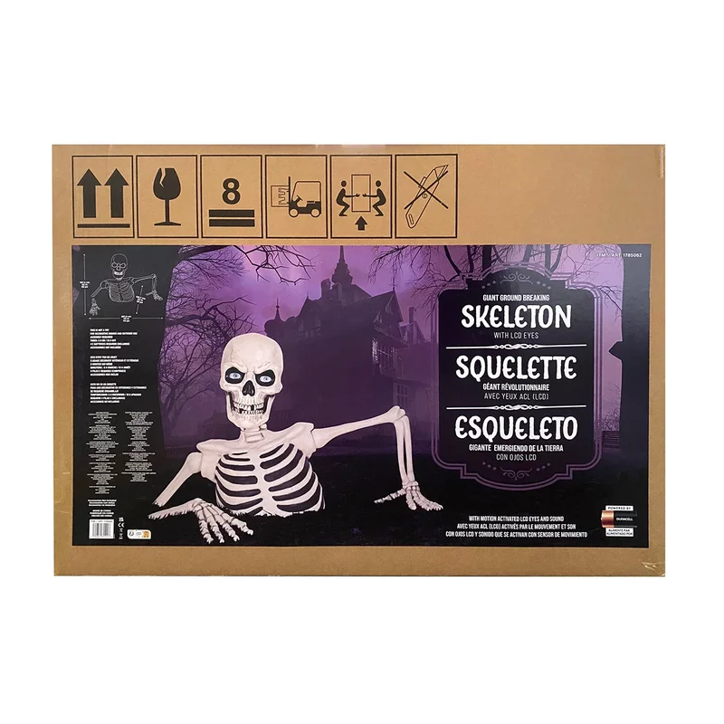 Squelette Géant Sortant du Sol avec Yeux ACL