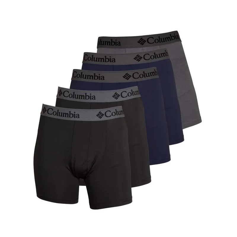 COLUMBIA - Paquet de 5 Caleçons Boxeurs à Soutien Contour
