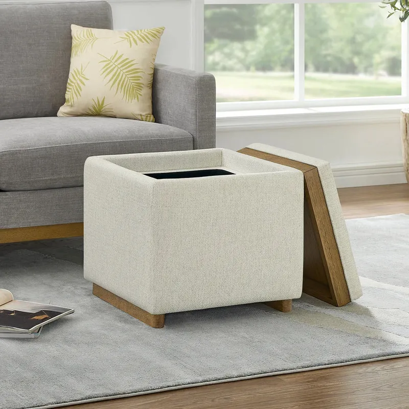 THOMASVILLE - Petit Pouf de Rangement en Tissu