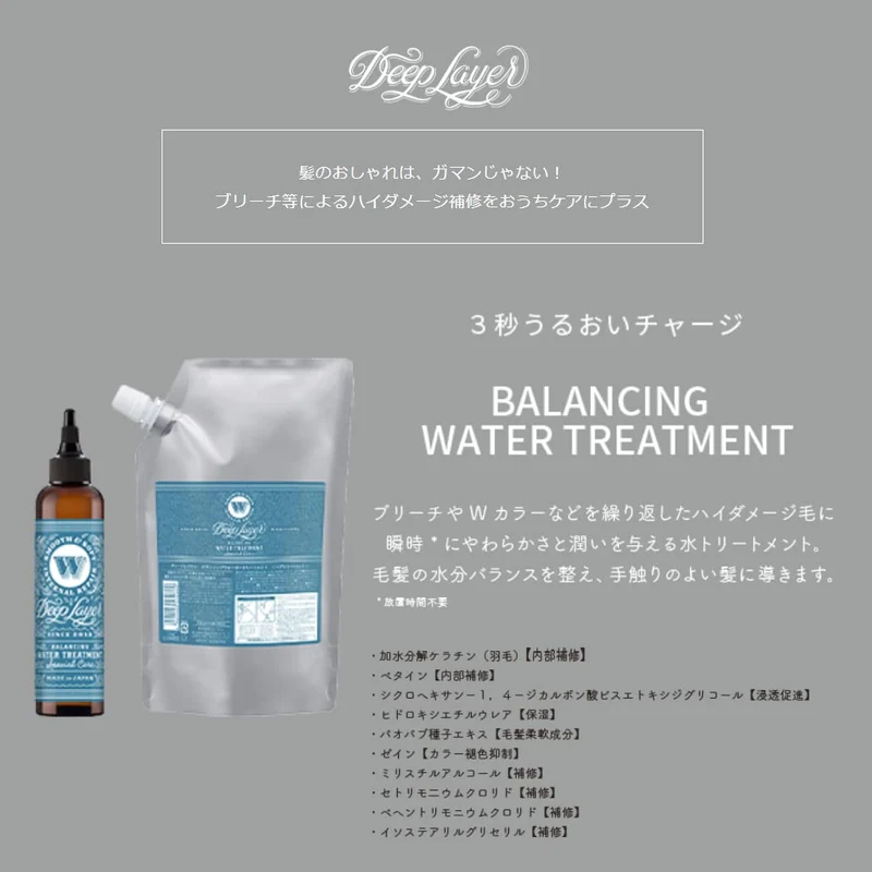 Deep Layer 200ml Balancing Water Rinse-Off Treatment for Intensive Repair