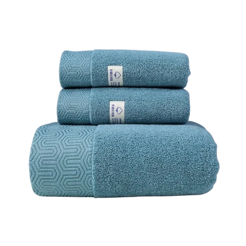 2 Serviettes de Bain Douces & Absorbantes en 100% Coton
