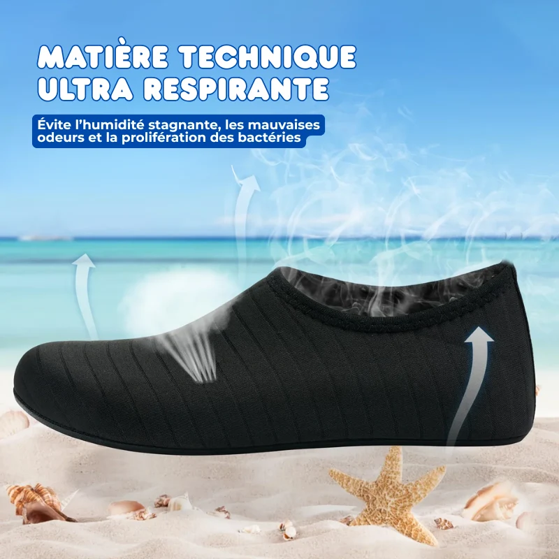 Chaussons Aquatiques Étanches à Séchage Rapide & Antidérapants