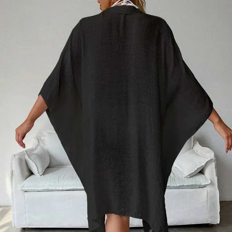 Robe Chemise de Plage Ample & Légère - Cover-Up Maillot de Bain