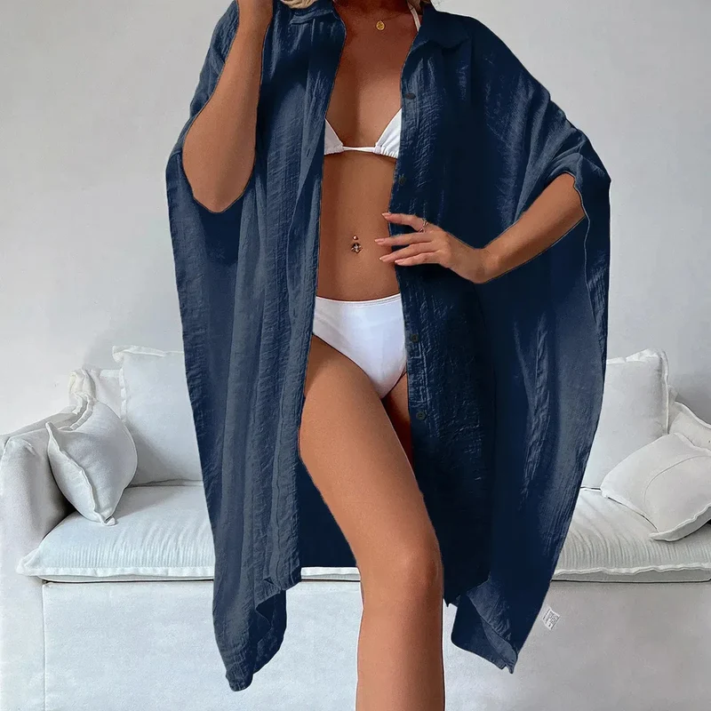 Robe Chemise de Plage Ample & Légère - Cover-Up Maillot de Bain