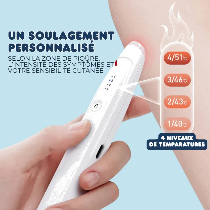 Stylo Anti-démangeaisons à 4 Températures contre les piqûres de moustiques