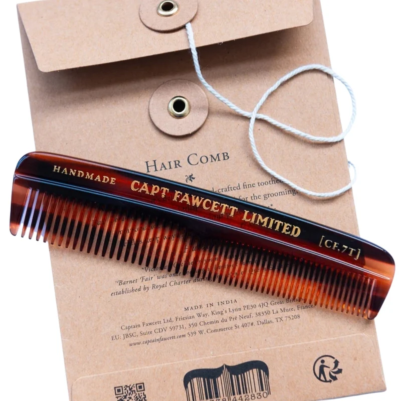 Peigne à cheveux de poche à dents fines CF.7T (132mm/5.20")