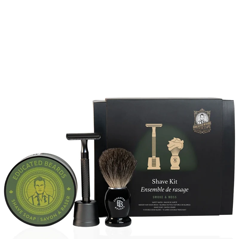 Ensemble de rasage "Smoke & Moss Shave Kit" - 5 Pièces