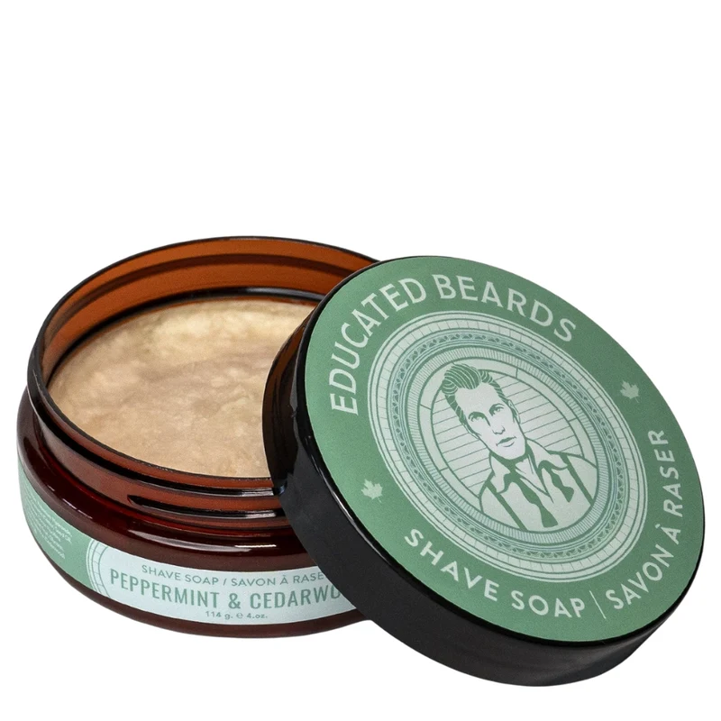 Ensemble de rasage "Peppermint Cedarwood Shave Kit" - 5 Pièces
