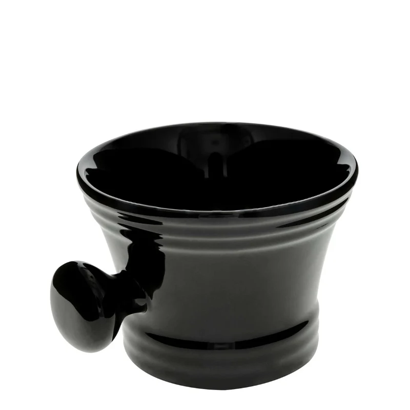 Tasse de rasage, bol de céramique classique - Noir