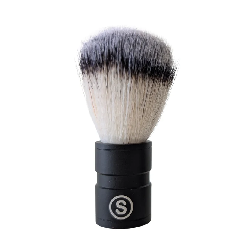 Blaireau de rasage professionnel en fibres synthétiques - Medium (22 mm/0.87") - Noir