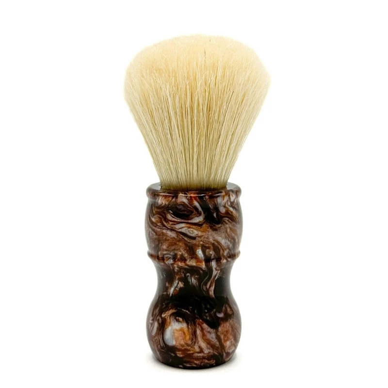 Blaireau en poils de sanglier 100 % Deluxe avec manche effet écaille irisée - Medium (24 mm/0.94") - THBO