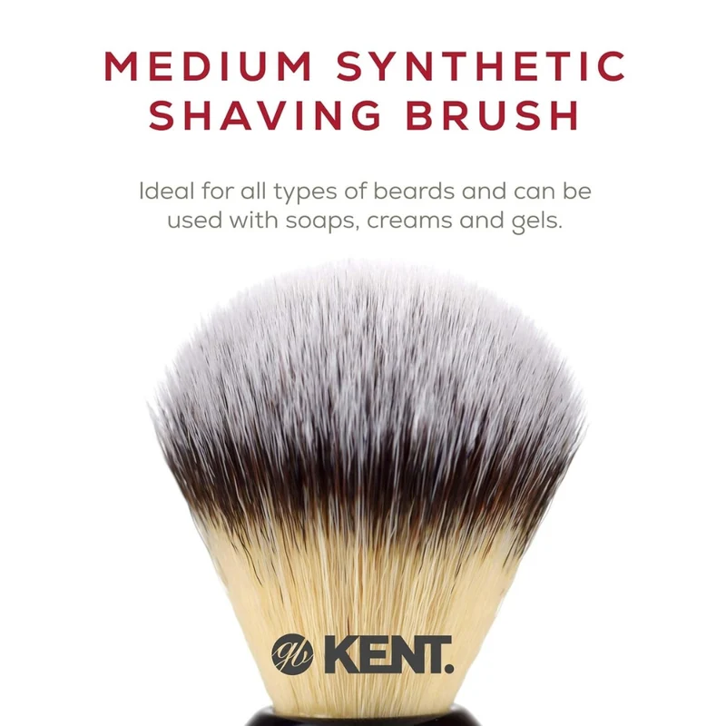 Blaireau de rasage en résine "Medium Synthetic Shaving Brush" - Medium (22mm/0.87") - BLK4S