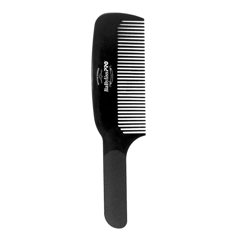 Peigne pour coupe à plat "Flat Top Comb Official Barber Tools" (22,8cm/9") - Noir