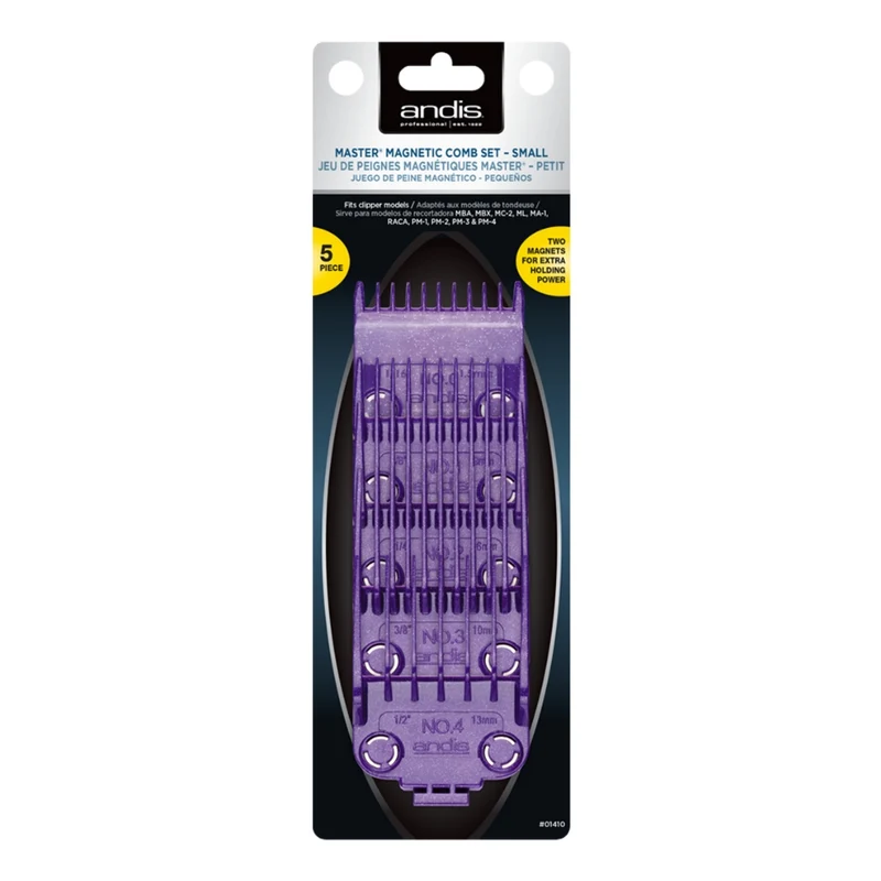Guide de coupe "Master Magnetic Comb Set" Jeu de 5 peignes magnétiques - Petit