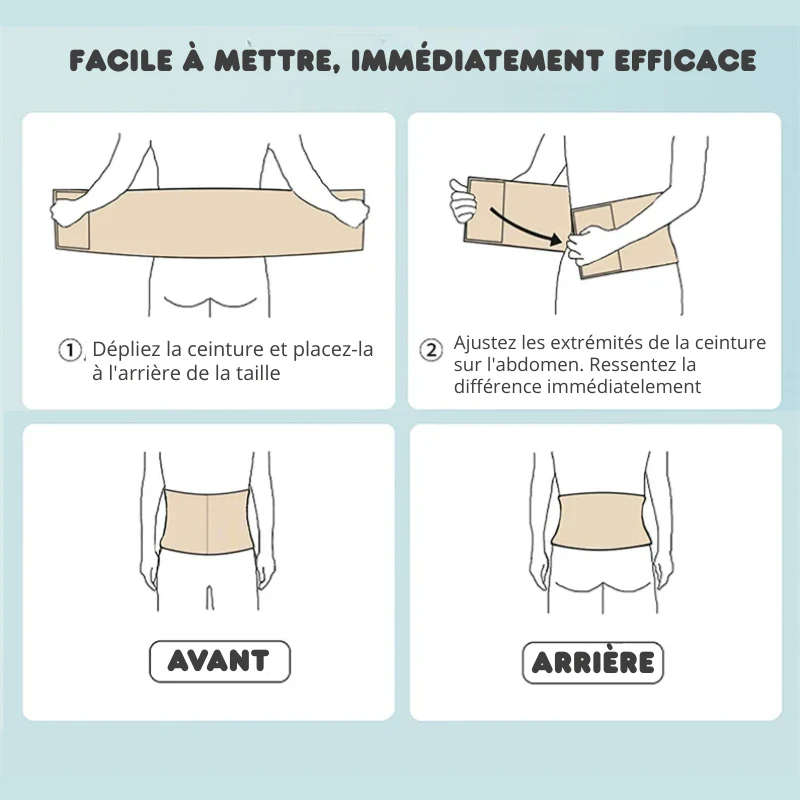 Ceinture Abdominale Élastique - Soutien Lombaires