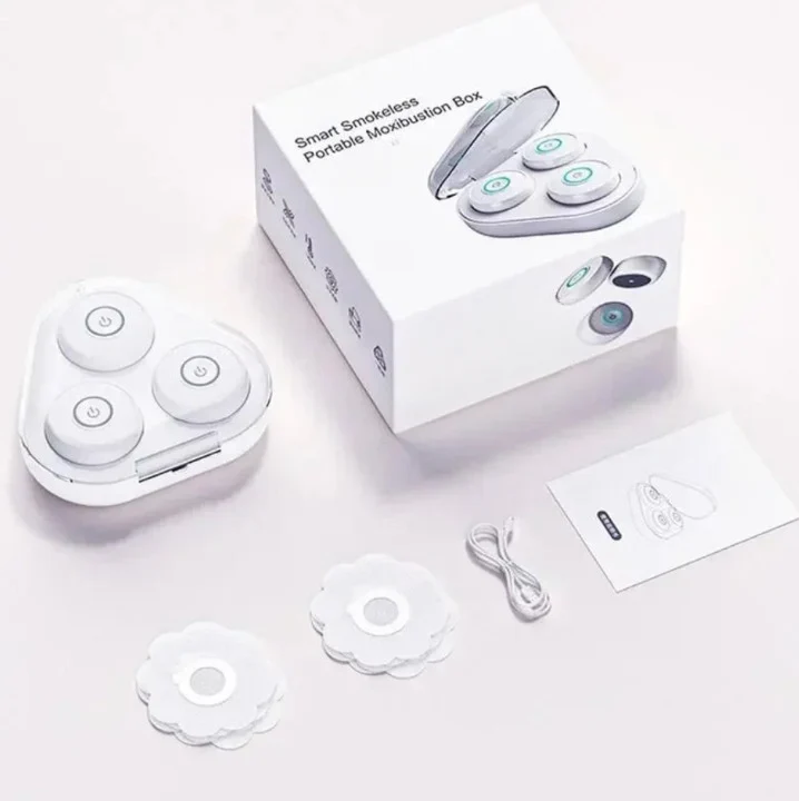 3x Mini Masseurs Chauffants Technique de la Moxibustion