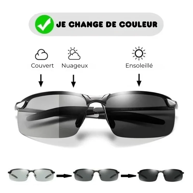 Lot de 2 Paires de Lunettes de Soleil Polarisantes Incassables