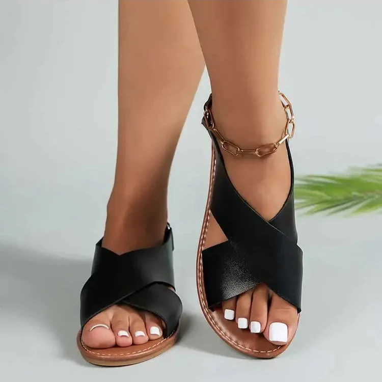 Sandales Légères à Brides Croisées Antidérapantes - Été 2025