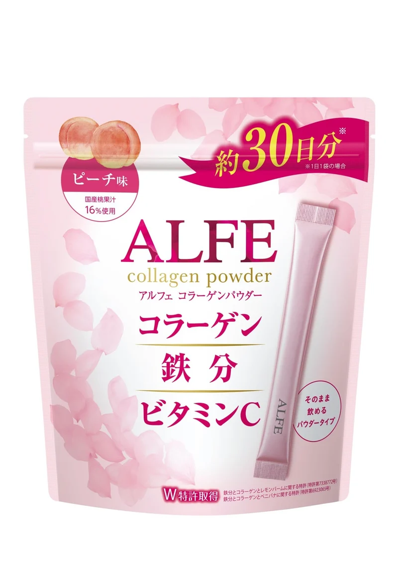 Taisho ALFE Collagen Powder 30 Bags Peach Flavor