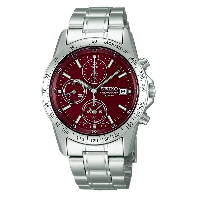 SEIKO wristwatch Seiko Selection Men's Quartz Chronograph Watch SBTQ045 Silver