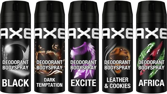 AXE Mixset - Deodorant Bodyspray - 5 x 150 ml - Voordeelverpakking