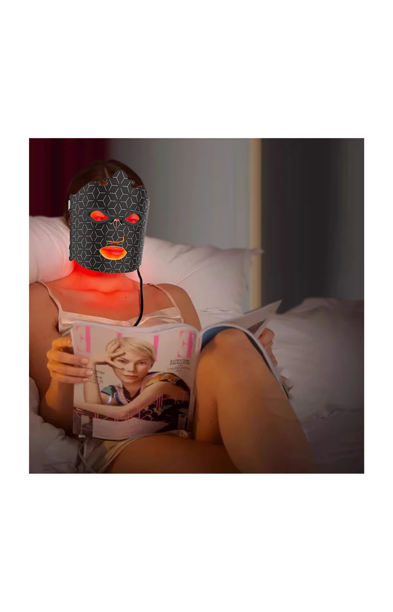 Masque LED - Visage - Noir