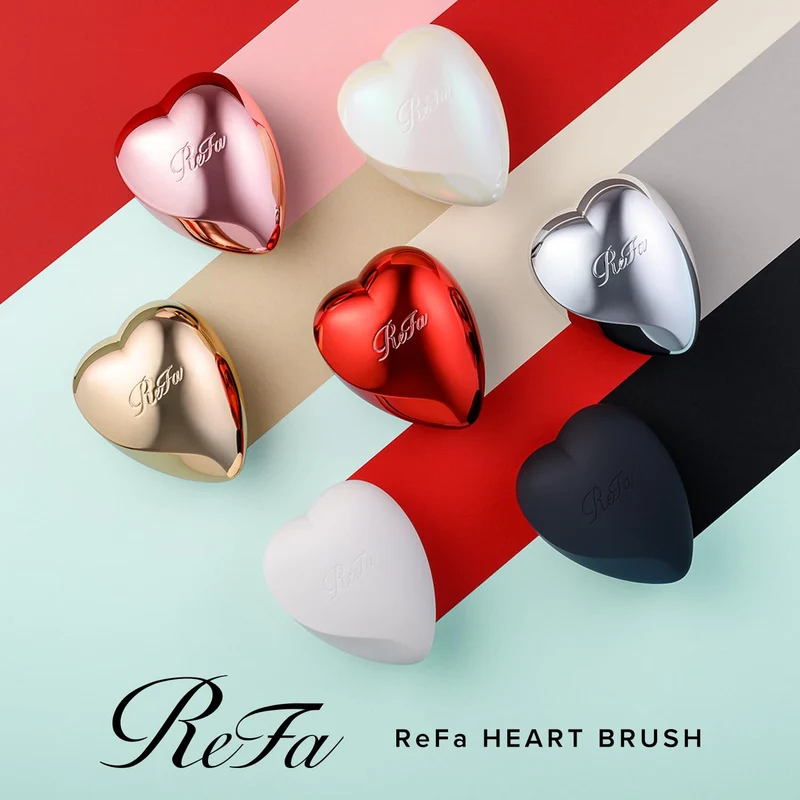 ReFa HEART BRUSH Matte White