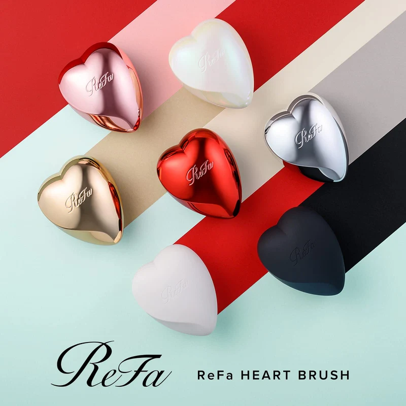 ReFa HEART BRUSH Matte Black
