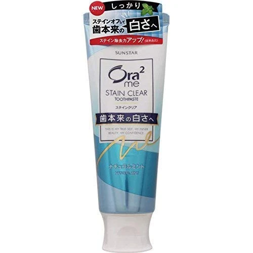 Ora2 Stain Clear Natural Mint Whitening Toothpaste 130G