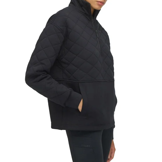 TILLEY - Chandail Matelassé à Glissière un Quart pour Femme