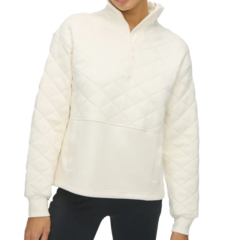 TILLEY - Chandail Matelassé à Glissière un Quart pour Femme